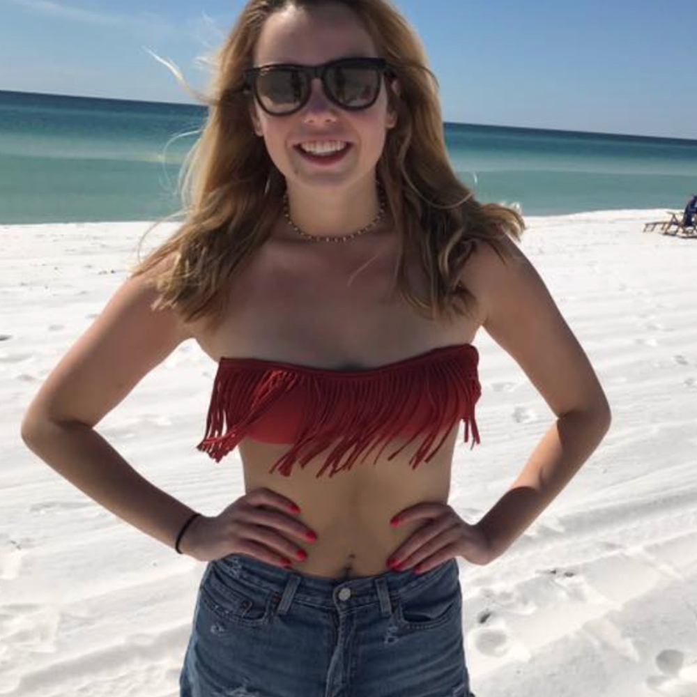 fringe bikini top